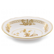 Ginori Oriente Italiano Aurum Oval Bowl -9.75"